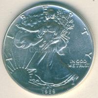USA 1989. 1$/1oz Ag "Liberty" T:1 Tanúsítvánnyal!