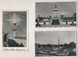 3 db RÉGI magyar vallásos képeslap: XXXIV. Nemzetközi Eucharisztikus Kongresszus Budapesten 1938-ban