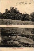 1911 Cesznek, Cseszneki vár, kilátás a várból. Frischman Dávid kiadása (EK)
