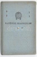 1951 Rákosi címeres katonai igazolvány