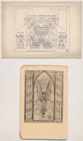 8 db RÉGI vallásos motívum képeslap vegyes minőségben / 8 pre-1945 religious motive postcards in mixed quality
