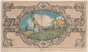 Sopron 1918. május 1. 50f utalvány T:III- Adamo kat.-ban nem szerepel