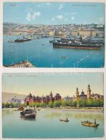 6 db főleg MODERN külföldi képeslap vegyes minőségben: erotikus sakk is / 2 pre-1945 ship motive postcards in mixed quality