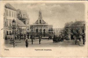 1910 Pécs, Irgalmasok temploma, Markusz Simon üzlete. Blancz József kiadása (r)