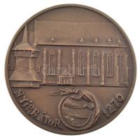 Tóth Sándor (1933-2019) DN "Nyír Tourist / Nyírbátor" kétoldalas bronz emlékérem (40mm) T:...