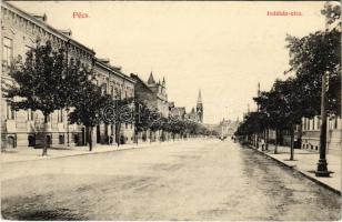 1912 Pécs, Indóház utca, vasútállomás (EK)