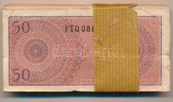 Indonézia 1964. 50s (100x) sorszámkövetők "FTQ 088790 - FTQ 088889" sérült kötegelővel T:I...