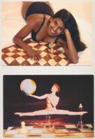 12 db MODERN sakk képeslap, több erotikus is / 12 modern chess postcards with some erotic