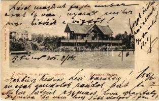 1903 Balatonfüred, Clubház és a prímási nyaraló. Köves Béla kiadása (r)