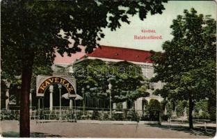 1909 Balatonfüred, Kávéház. Divald Károly műintézete 2060-1909. (EM)