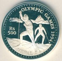 Nepál 1993. 500R Ag "Tél olimpia-terepsí" T:PP