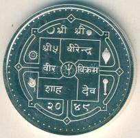 Nepál 1992. 500R Ag "Olimpia-boksz" T:PP