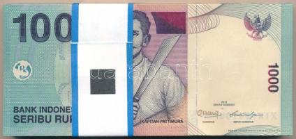 Indonézia 2013. 1000R (100x) egy bankjegy kivételével sorszámkövetők "NHW 164801 - NHW 164900&q...