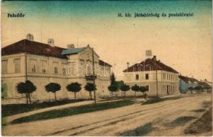 1920 Felsőőr, Oberwart; M. kir. járásbíróság és postahivatal. Löwy Benő kiadása / county court and post office / Bezirksgericht und Postamt (Rb)