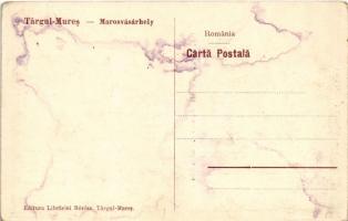 Marosvásárhely, Targu Mures; Ferdinánd király tér, Wolster és Kertész üzletei, Tükör nyomda, Révész ...