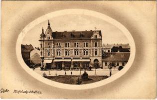 1912 Győr, Kisfaludy kávéház. Hermann Izidor kiadása (EK)