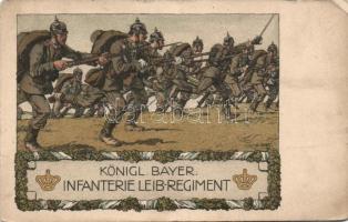 Bavarian infantry regiment litho (EK)