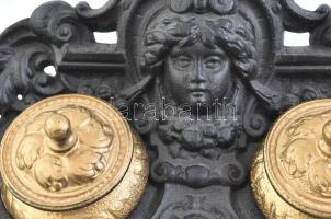 Puttós tintatartó, öntöttvas, üvegbetét nélkül, 23x27 cm