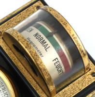 Higrométer és barométer, falra akasztható, m: 15,5 cm