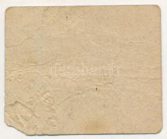 Szeged DN 40f "Szegedi Közúti Vaspálya R.T." aprópénz helyettesítő jegy szárazbélyegzővel,...