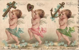 Faith, love and hope litho (Emb.)