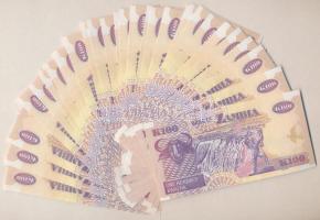 Zambia 2010. 100K (40x) közte sorszámkövetők T:I-II
Zambia 2010. 100 Kwacha (40x) consecutive seria...