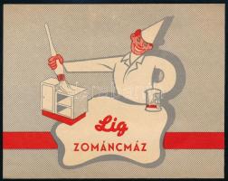 Lig zománcmáz címke