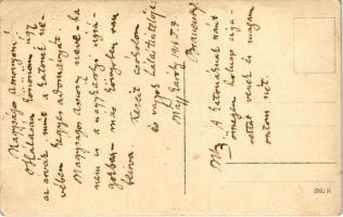 1916 Nagykároly, Carei; Tábori mise katonákkal / military field mass with soldiers. photo (EK)