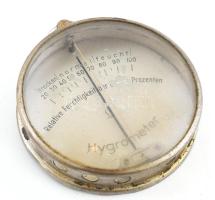 Régi légnyomásmérő, kopott, d: 6 cm