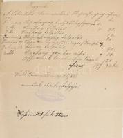 1853-1889 Körmend, 23 db régi dokumentum