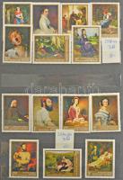 Magyar festmény és egyéb sorok, kisívek stb. 10 lapos A4-es berakóban