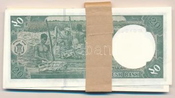 Banglades 2011. 20T (40x) közte sorszámkövetők, kötegelővel T:I,I- 
Bangladesh 2011. 20 Taka (40x) ...