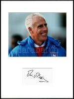 Mick McCarthy (1959- ) volt labdarúgó, edző autográf aláírása és fotója, paszpartuban, tanúsítvánnyal, teljes méret: 40x30 cm / Mick McCarthy former football player, managers autograph signature and photo, mounted, with certificate