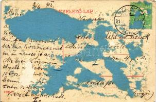 1912 Szliács, Sliac; Pannonia, Otthon, Hungaria, Fürdőház, Buda, Bellevue, Bristol, Újpest, Huszka v...