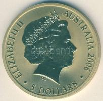 Ausztrália 2006. 5$ "Felfedező utazás, hajó" T:BU