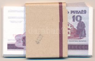 Fehéroroszország 2000. 10R (47x) sorszámkövetők, kötegelővel T:I,I- 
Belarus 2000. 10 Rubles (47x) ...