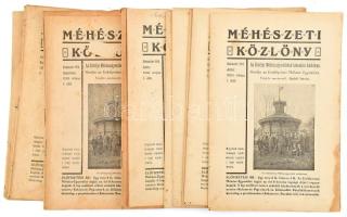 1918 Méhészeti Közlöny. Az Erdélyi Méhészegyesületek hivatalos közlönye. XXXIII. évf. 1-12. sz. Teljes évfolyam. Szerk.: Györfi István. + 1917 XXXII. évf. 3-4. sz. Egy szám borítója foltos.