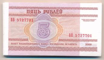 Fehéroroszország 2000. 5R (55x) sorszámkövetők T:I,I-  Belarus 2000. 5 Rubles (55x) consecutive serials C:UNC,AU Krause P#22