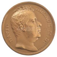 Amerikai Egyesült Államok ~1830. David Hosack kétoldalas bronz emlékérme 1970-1980 körüli utánverete (34mm) T:2 USA ~1830. David Hosack two-sided bronze commemorative medals modern ~1970-1980 restrike (34mm) C:XF