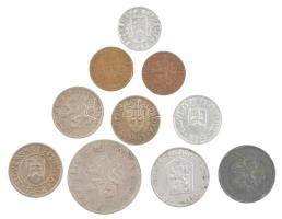 Csehszlovákia / Szlovákia 1925-1962. 10h + 20h (2xklf) + 25h + 50h (2xklf) + 1K (2xklf) + 5K + Cseh-...