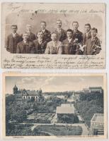 10 db RÉGI magyar város képeslap vegyes minőségben / 10 pre-1945 Hungarian town-view postcards in mi...