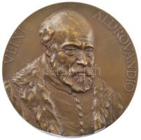 Olaszország 1987. Ulisse Aldrovandus kétoldalas bronz emlékérem (65mm) T:1- Italy 1987. Ulisse Aldrovandus two-sided bronze commemorative medallion (65mm) C:AU