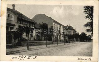 1914 Győr, Attila utca. Herman Izidor kiadása