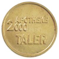 Németország 2000. Gyógyszertár 2000 Taller bronz kétoldalas emlékérem (23mm) T:1- Germany 2000. Pharmacy 2000 Taller bronze two-sided commemorative medallion (23mm) C:AU