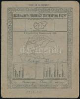 1939-1940 Szeghalmy: Földrajz-történelmi füzet, irredenta borítójú iskolai füzet, benne írásgyakorlatokkal. Kissé kopott, foltos borítóval, az első lapon kivágásból eredő hiány.