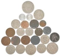Lengyelország 1917-1986. 10f - 20Zl vegyes érmetétel (24db) T:2-3 Poland 1917-1986. 10 Fenigów - 20 Złoty mixed coin item (24pcs) C:XF-F