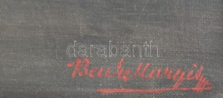 Benke Margit (?-), működött a XX. sz. elején: Vadászcsendélet elejtett nyúllal. Olaj, vászon. Jelzet...