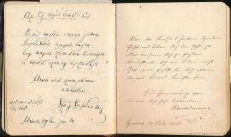 cca 1930 Aradi emlékkönyv számos bejegyzéssel. Benne politikusok, grófok, művészek, sok beazonosítás...