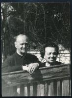 Bartalis János (1893-1976) költő, Erdélyi Helikon tag és felesége Kasályban 9x11 cm