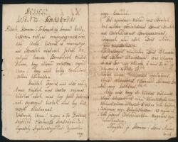 cca 1800 XI. Kelemen Pápától szerzett ájtatos imádság 8 kézzel beírt oldalon